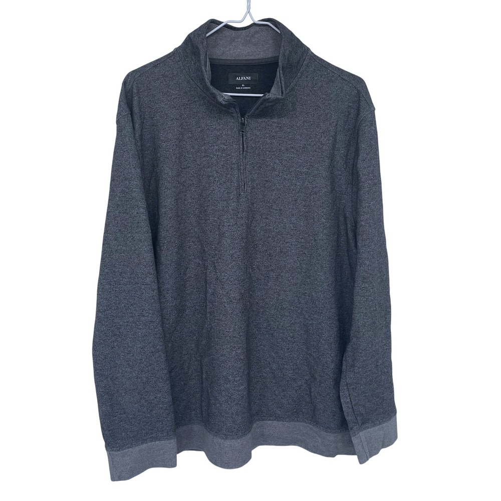 Gray Alfani 1/4 Zip Sweater XL‎ Pullover Business Casual